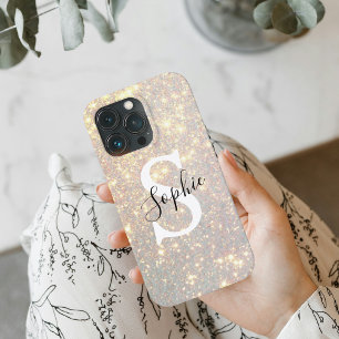Etui iPhone 13 Pro Étincelle de Parties scintillant d'or moderne   In