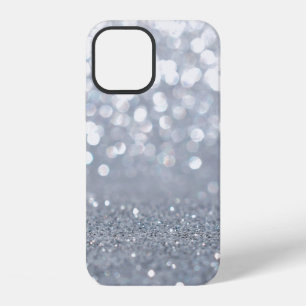Coque iPhone 12 Étincelle et brillant de parties scintillant argen