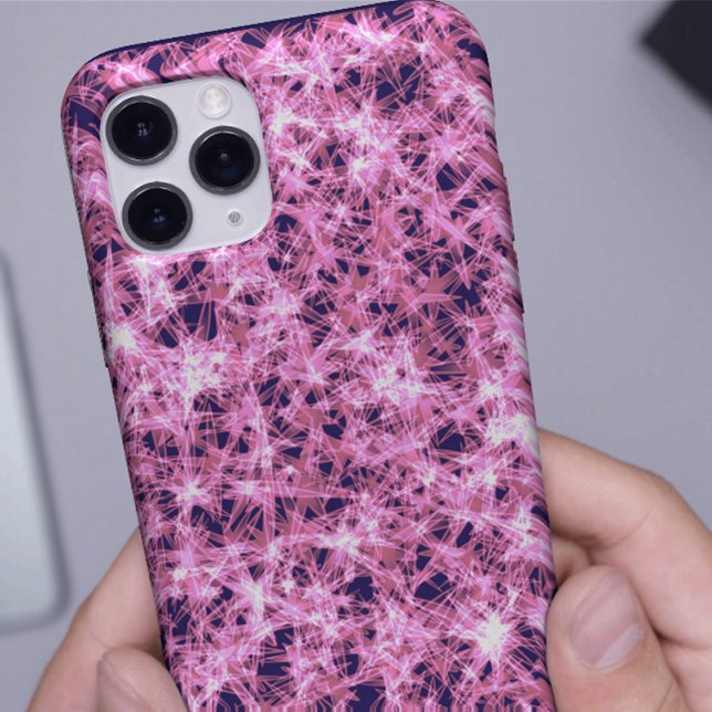 Coque iphone étincelle rose électrique (Créateur téléchargé)