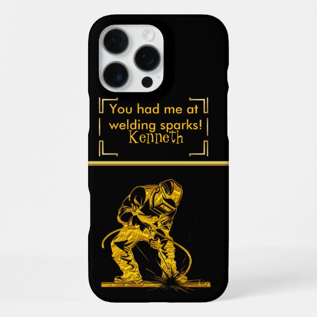 Coque iPhone Étincelles volant avec précision dorée (Verso)