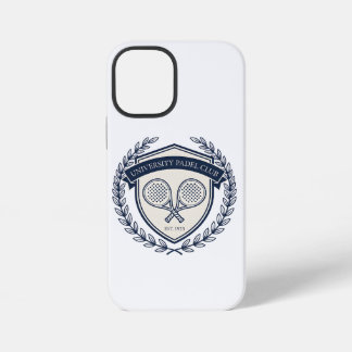 Coque iPhone 12 Mini Étiquette de sac personnalisée pour club de padel