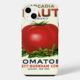 Étiquette vintage de fruit, Arcadia Beauté Tomates