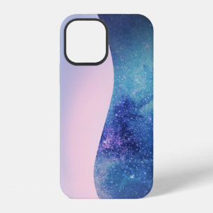 Coque iPhone 12 Étoile de galaxie à dégradé moderne rose élégant s