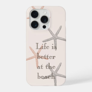 Coque iPhone 15 Pro Étoile de mer bleue pêche de plage