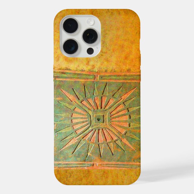 Coque iPhone ÉTOILE DU MATIN,Jaune,Marron,Blanc (Verso)