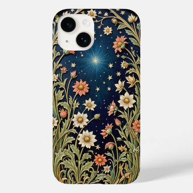 coque iphone étoile fleur sauvage en soirée (Verso)