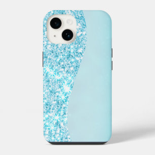 Coque Pour iPhone 14 Étoile galaxie dégradé moderne luxe bleu paillette