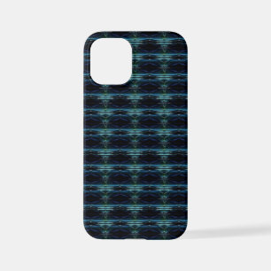 Coque iPhone 12 Mini Etoiles arc-en-ciel bleu vert, Motif Artdeco