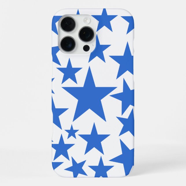 Coque iPhone Étoiles bleues (Verso)