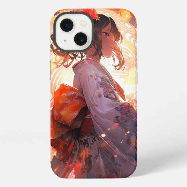 Coque iPhone Étoiles de fille Anime (Verso)