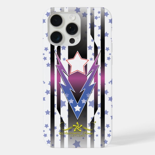 Coque iPhone Étoiles de tonnerre (Verso)