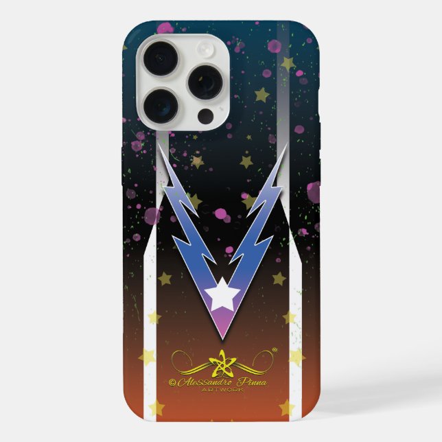 Coque iPhone Étoiles de tonnerre (Verso)