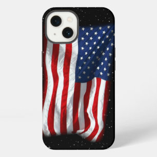 Etui iPhone 13 Étoiles et Bandes Drapeau Américain Patriotique US