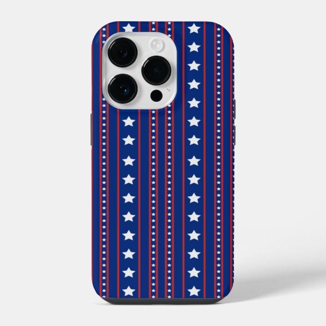 Coque iPhone Étoiles et Barres (Verso)