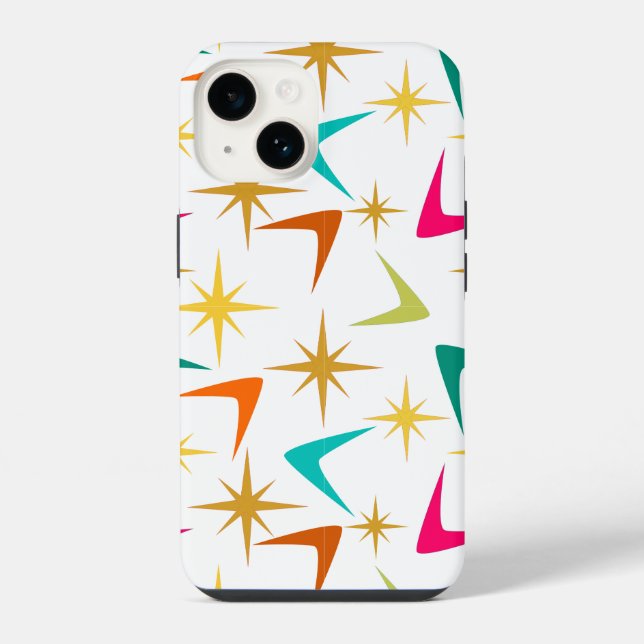 Coque iPhone Étoiles et Boomerangs  (Verso)