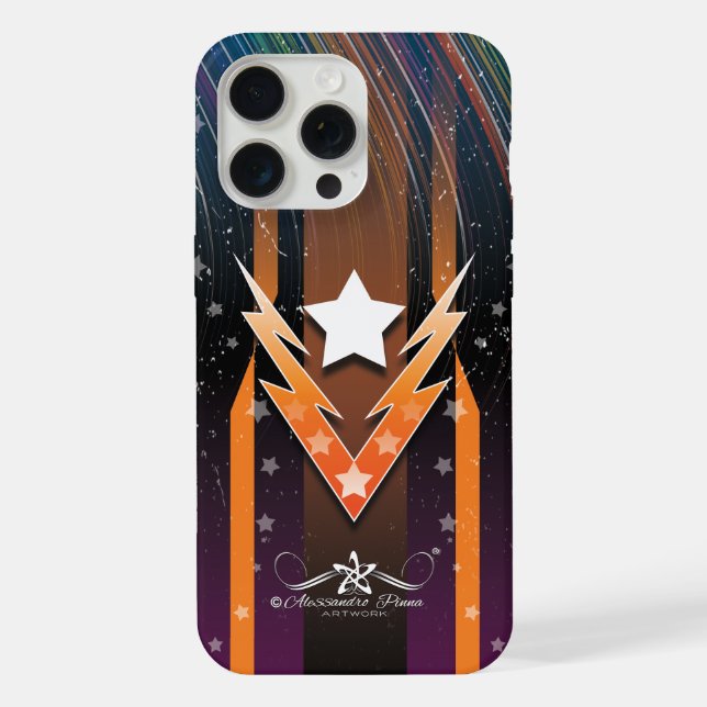 Coque iPhone Étoiles Tonnerre (Verso)