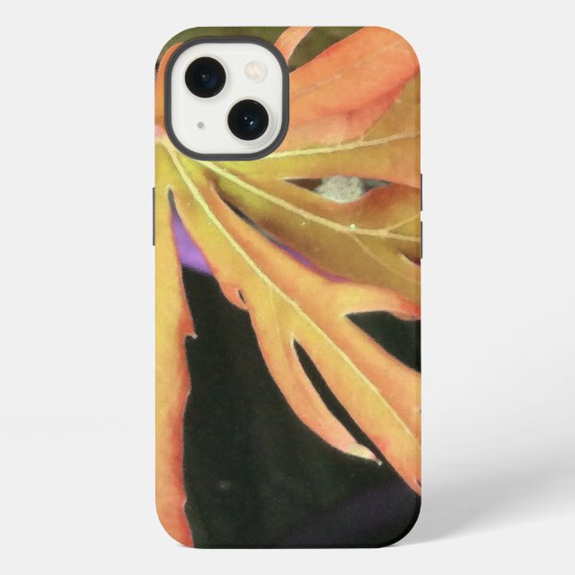 Coque iPhone Étude de feuille 2 (Verso)