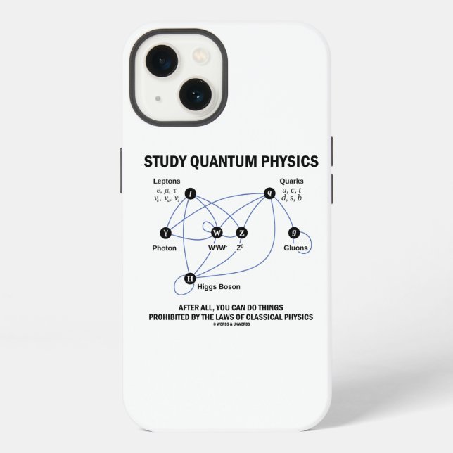 Coque iPhone Étude physique quantique Higgs Modèle standard de  (Verso)