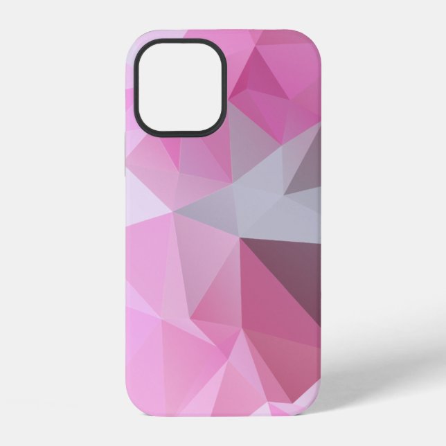 Coque iPhone Étui à motif abstrait pyramide rose Chilly Case-Ma (Verso)