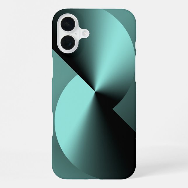Coque iPhone Étui abstrait géométrique pour iPhone 16 Plus (Verso)