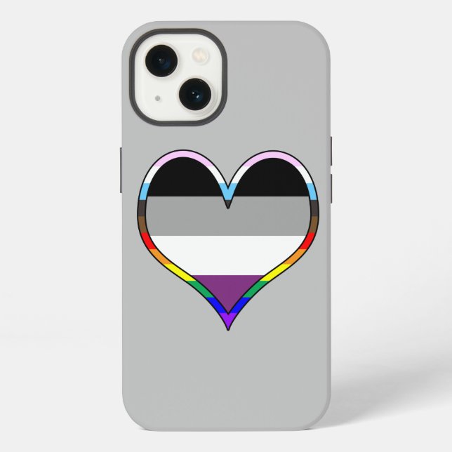 Coque iPhone Étui Ace Pride Heart Case-Mate pour iPhone (Verso)