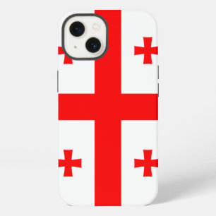 Etui iPhone 13 Étui Apple Case-Mate patriotique, drapeau de Géorg