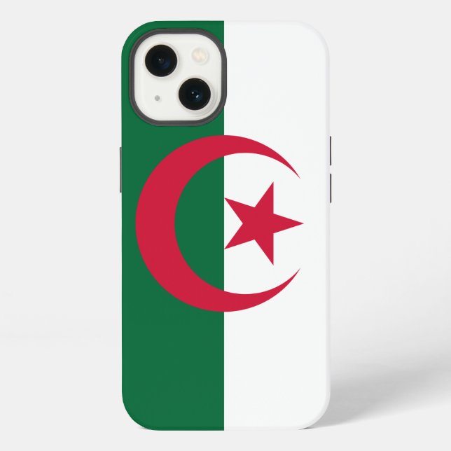 Coque iPhone Étui Apple Case-Mate patriotique, drapeau de l'Alg (Verso)