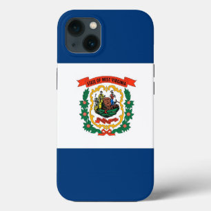 Etui iPhone 13 Étui Apple Case-Mate patriotique, drapeau de Virgi