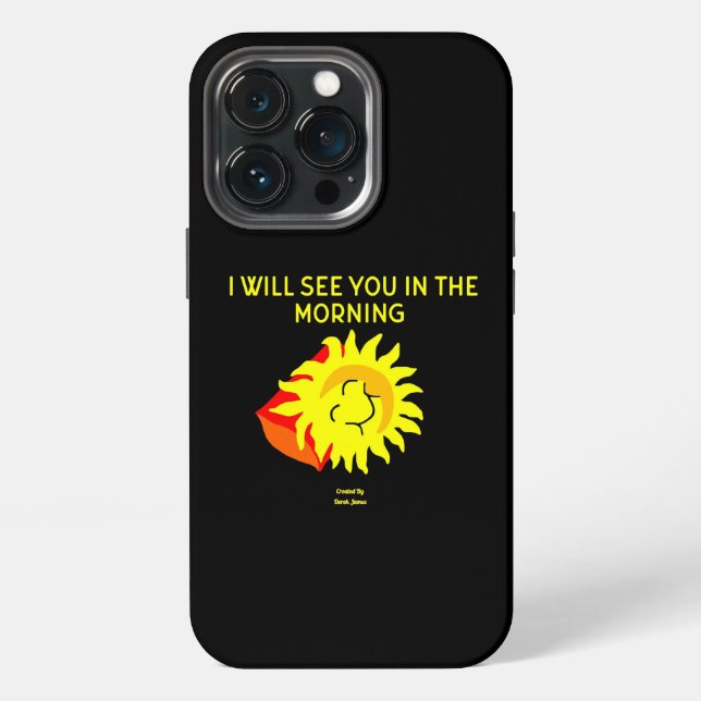 Coque iPhone Étui Apple iPhone 13 Pro Good Night Sun (Dos)