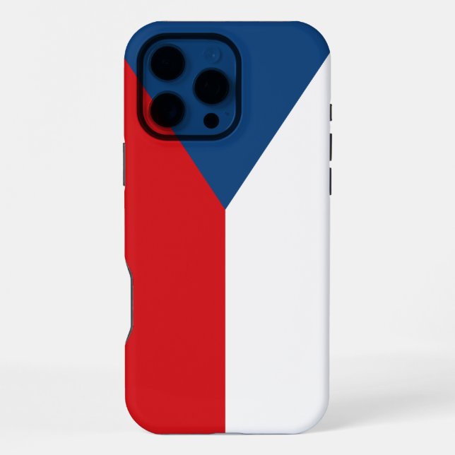 Coque iPhone Étui Apple iPhone 16 Pro Max, drapeau de la Tchéqu (Verso)