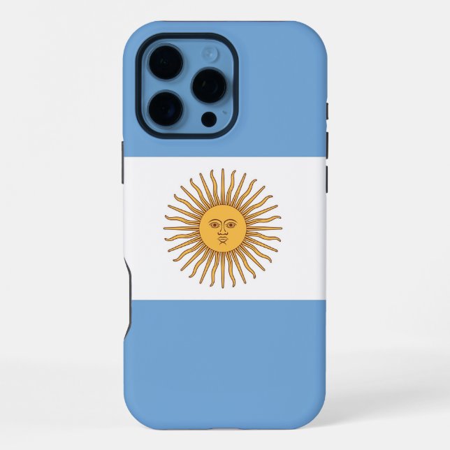 Coque iPhone Étui Apple iPhone 16 Pro Max, drapeau de l'Argenti (Verso)