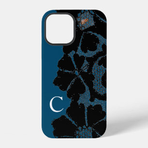 COQUE iPhone 12 ÉTUI AVEC MOTIF EN DENTELLE NOIRE ANTIQUE DIY INIT