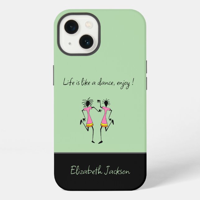 Coque iPhone Étui Awesome Dance and Rhythm pour iPhone / iPad (Verso)