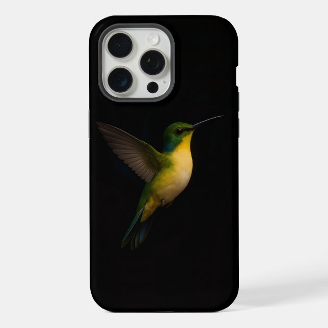 Coque iPhone Étui Black 4 Luxe pour iPhone 15 Pro Max, Oiseau e (Verso)