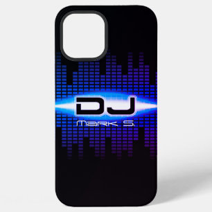 Coque iPhone 12 Pro Max Étui bleu royal DJ Modern