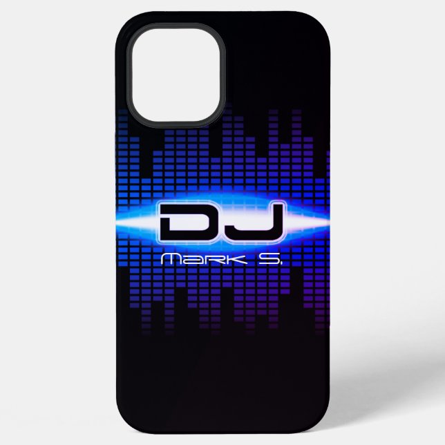 Coque iPhone Étui bleu royal DJ Modern (Verso)