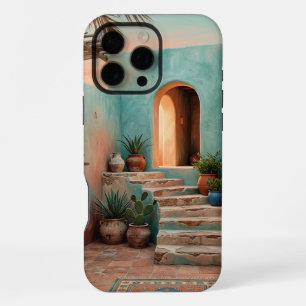 Coque iPhone 16 Pro Max Étui Boho pour iPhone 16 Pro Max Escalier sarcel