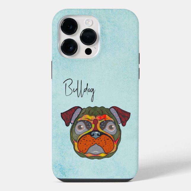 Coque iPhone Étui Bulldog Ugly Face Case-Mate pour iPhone (Verso)