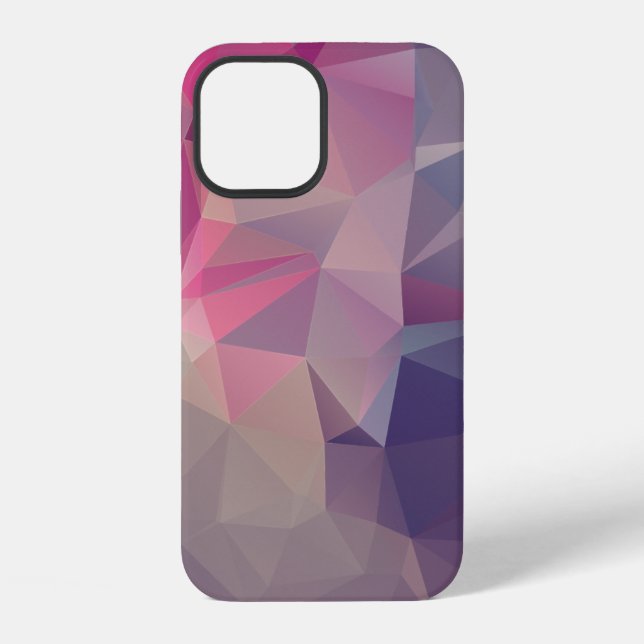 Coque iPhone Étui Case-Mate à motif d'art abstrait pyramide ros (Verso)