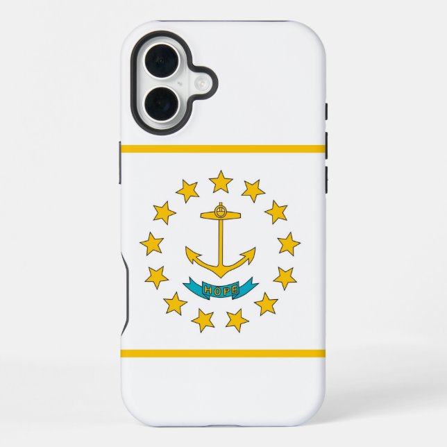 Coque iPhone Étui Case-Mate Apple iPhone 16 Plus drapeau de Rho (Verso)