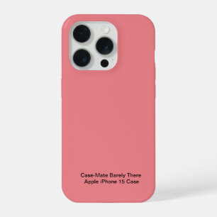 Coque iPhone 15 Pro Étui Case-Mate Barely There pour Apple iPhone 15