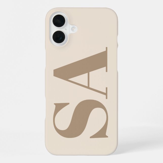 Coque iPhone Étui Case-Mate blanc antique tendance avec monogra (Verso)