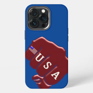 Etui iPhone 13 Pro Étui Case-Mate iPh avec un poing levé USA et le dr