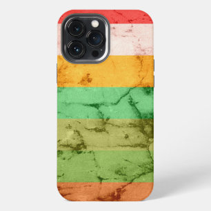 Etui iPhone 13 Pro Max Étui Case-Mate iPhone à fond rayures grunge arc-en