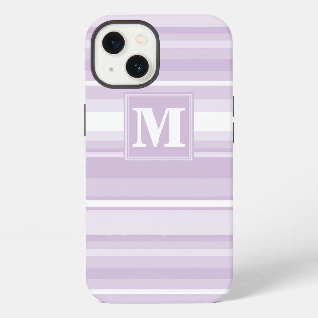 Coque iPhone Étui Case-Mate iPhone c rayures violettes chardon  (Verso)