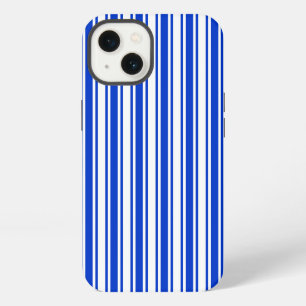 Etui iPhone 13 Étui Case-Mate iPhone rayures de bonbon bleu royal