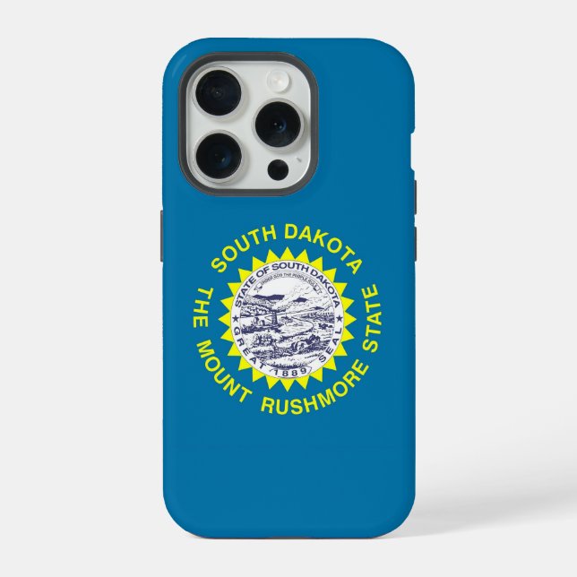 Coque iPhone Étui Case-Mate pour iPhone 15 Pro, drapeau du Dako (Verso)