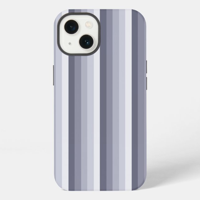 Coque iPhone Étui Case-Mate pour iPhone à rayures ombrées bleu  (Verso)
