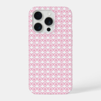 Coque iPhone 15 Pro Étui cœur chic rose amour cœur