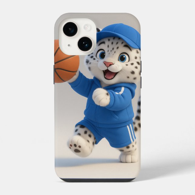 Coque iPhone Étui d'action sportive Léopard (Verso)